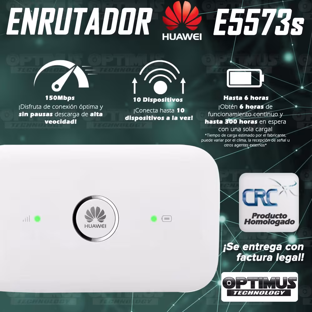Modem Wifi Huawei E5573s-508 Mifi Simcard Libre Todo Operador | HUAWEI COLOMBIA | ETDR-HW-E5573s |