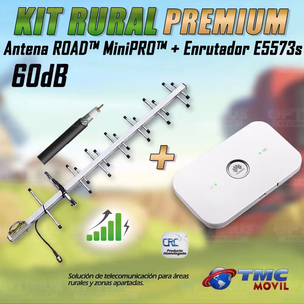 KIT Antena Amplificadora De Señal Road MiniPRO 60 Db Con Modem Mifi Huawei E5573s-508 HUAWEI COLOMBIA - 2