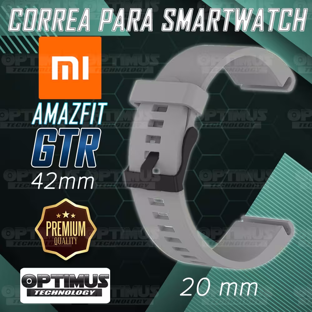 Banda Manilla Correa Reloj inteligente Xiaomi Amazfit GTR 42mm | OPTIMUS TECHNOLOGY™ | CRR-XMI-AF-GTR-42 |