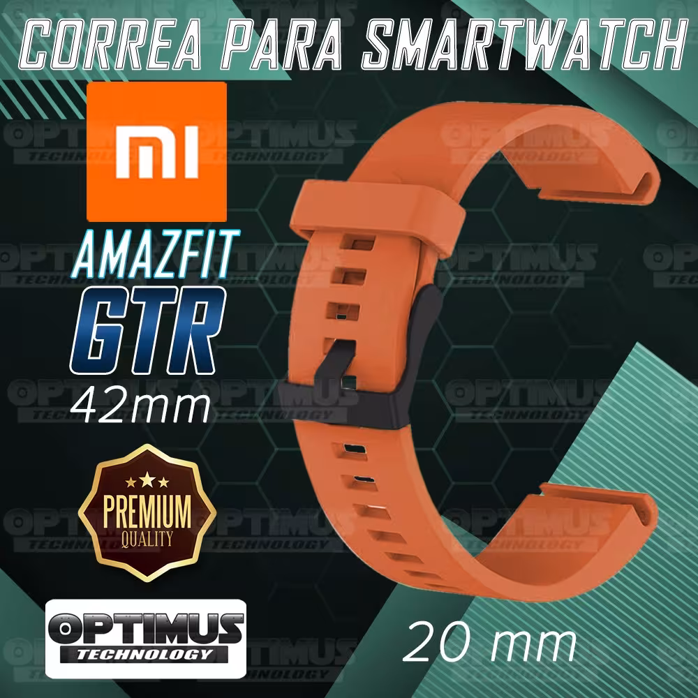 Banda Manilla Correa Reloj inteligente Xiaomi Amazfit GTR 42mm | OPTIMUS TECHNOLOGY™ | CRR-XMI-AF-GTR-42 |