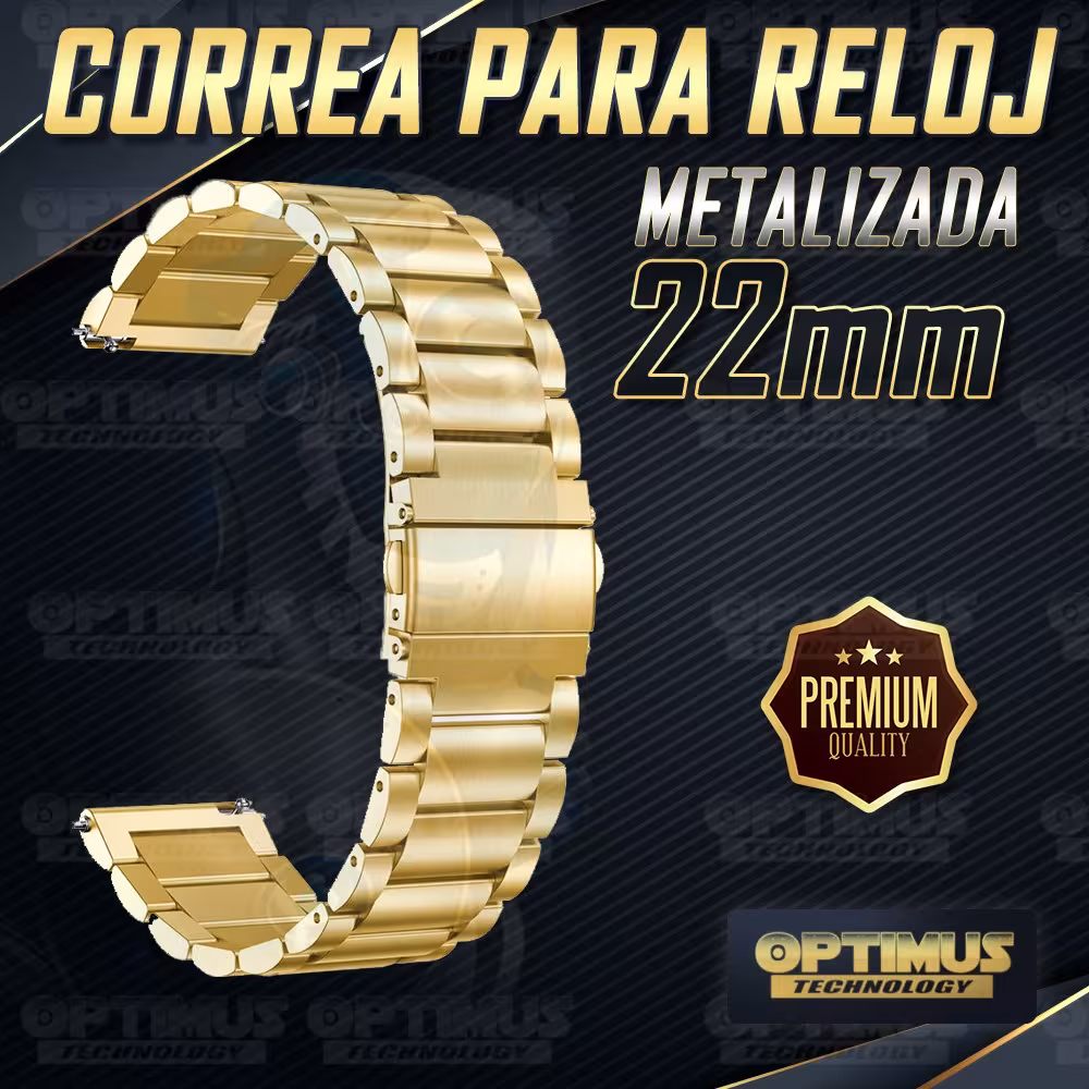 Correa Banda Manilla Metal Magnética 22mm (milímetros) para reloj o Smartwatch Casio Xiaomi fossil Huawei Samsung OPTIMUS TECHNO