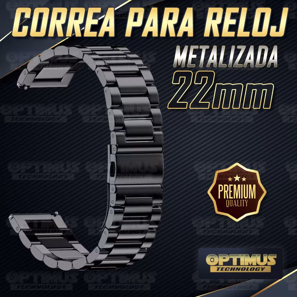 Correa Banda Manilla Metal Magnética 22mm (milímetros) para reloj o Smartwatch Casio Xiaomi fossil Huawei Samsung OPTIMUS TECHNO