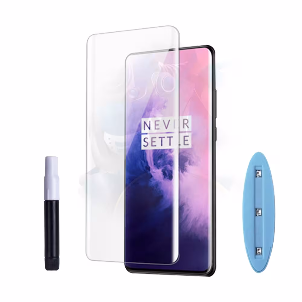 Vidrio templado Protector UV Dispersión Liquida para Oneplus 7 Pro | OPTIMUS TECHNOLOGY™ | VTPUV-OP-7-PRO |
