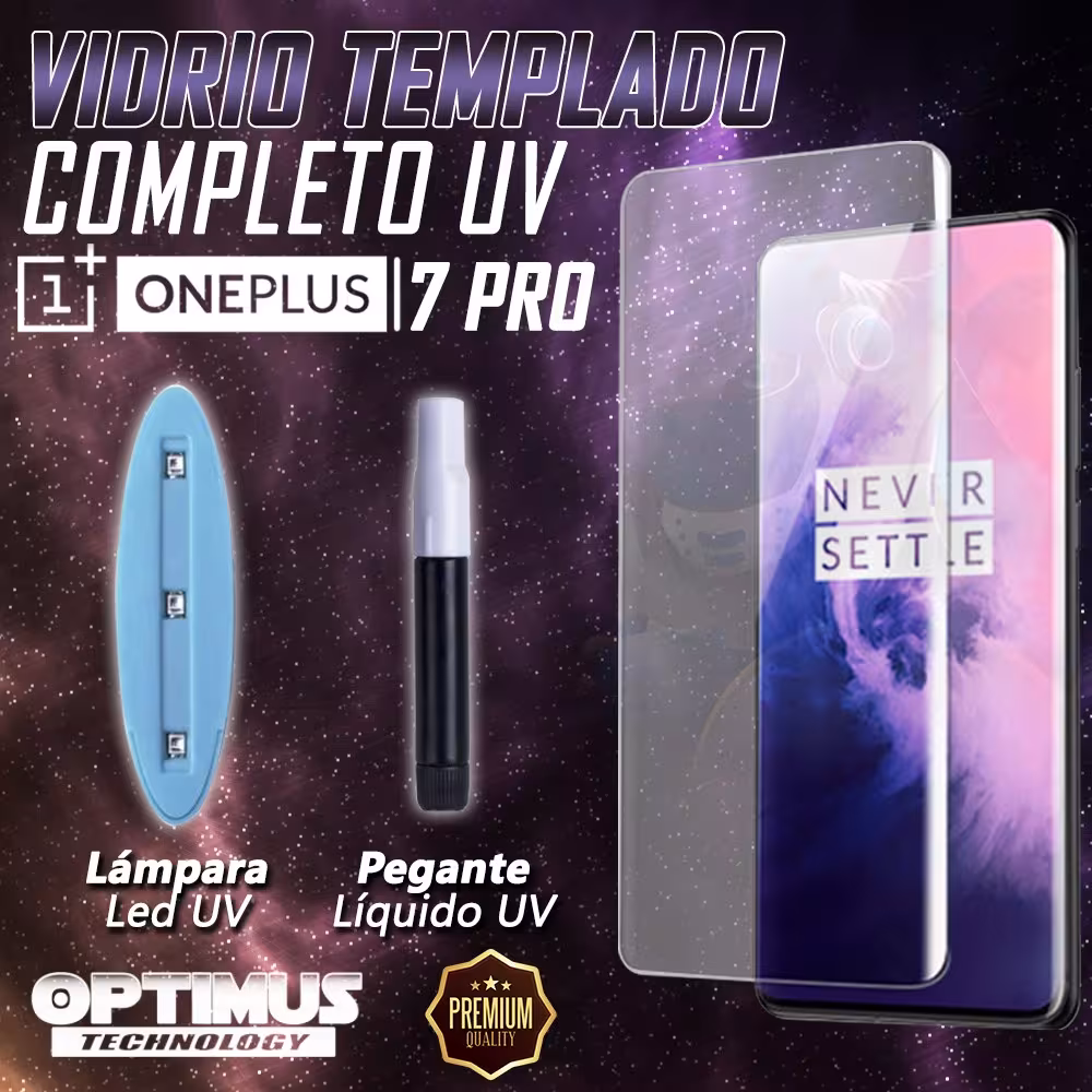 Vidrio templado Protector UV Dispersión Liquida para Oneplus 7 Pro | OPTIMUS TECHNOLOGY™ | VTPUV-OP-7-PRO |