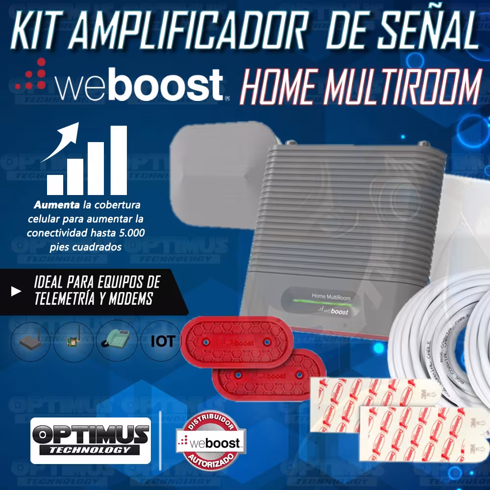 Kit Amplificador De Señal Weboost Home Multiroom Repetidor Redes 4GLTE Todo Operador | WEBOOST COLOMBIA | AMPL-WBST-HMLTR |