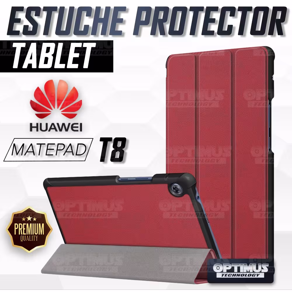 Kit Vidrio Cristal Templado Y Estuche Case Protector para Tablet Huawei Matepad T8 OPTIMUS TECHNOLOGY™ - 7