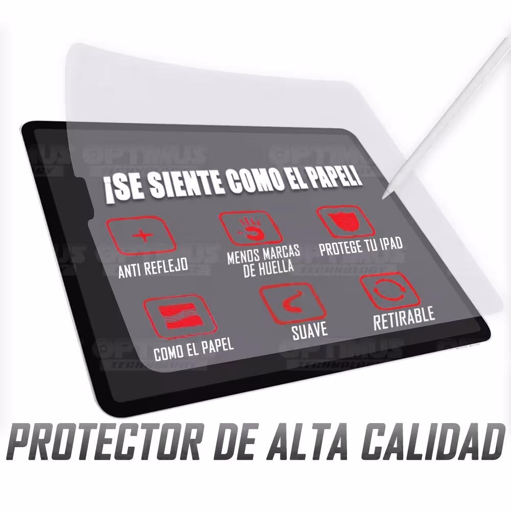 Vidrio Templado Protector Matte Glass Tablet iPad 12.9 / iPad Pro 2020 | OPTIMUS TECHNOLOGY™ | VTP-MTG-IPD-12.9 |