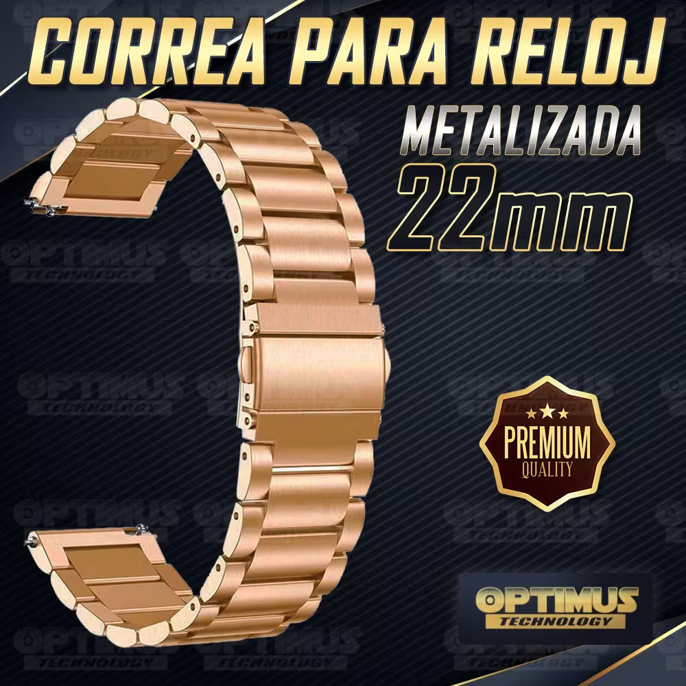 Correa Banda Manilla Metal Magnética 22mm (milímetros) para reloj o Smartwatch Casio Xiaomi fossil Huawei Samsung OPTIMUS TECHNO