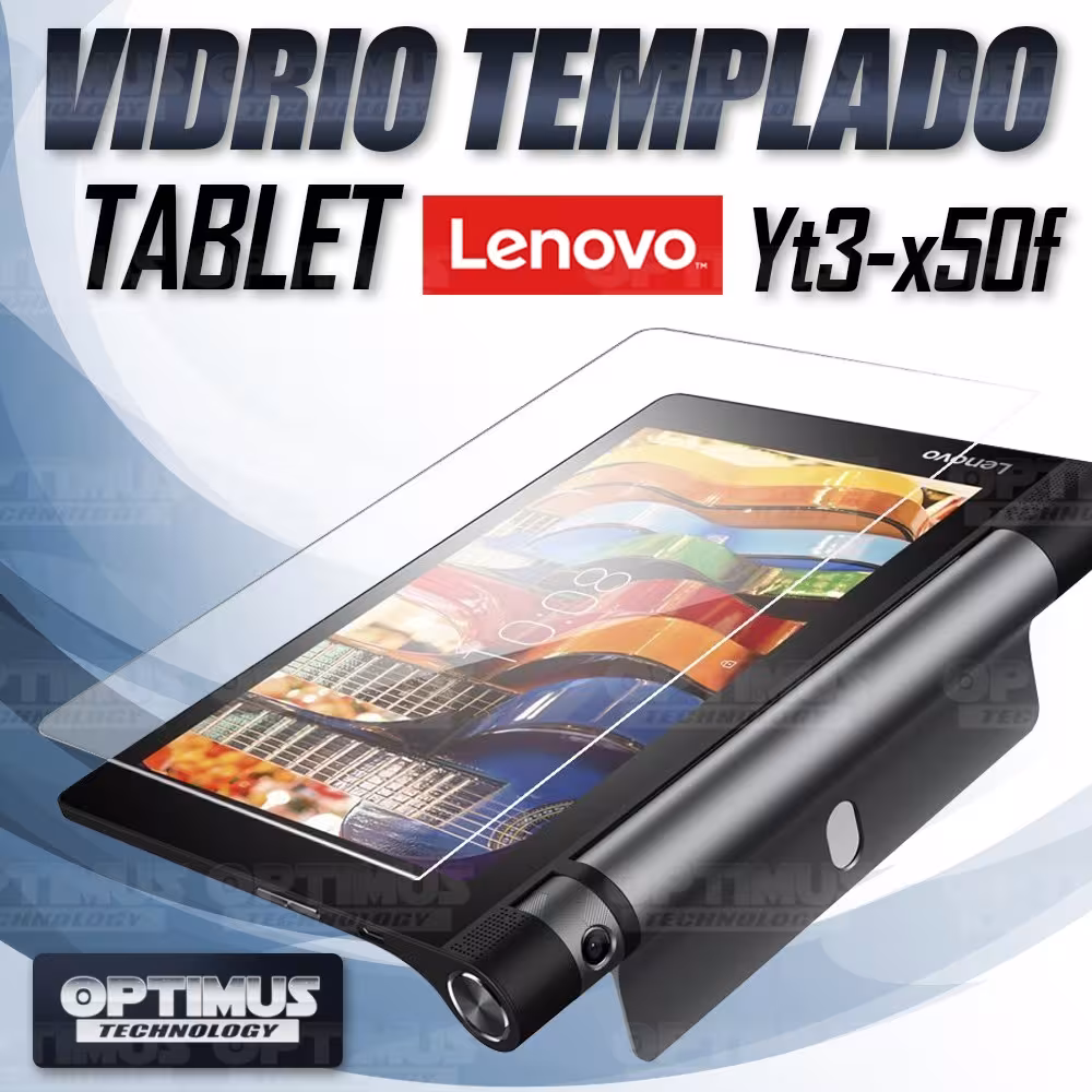 Vidrio Templado Protector Tablet Lenovo Yt3-x50f | OPTIMUS TECHNOLOGY™ | VTP-LVY-YT3-X50 |
