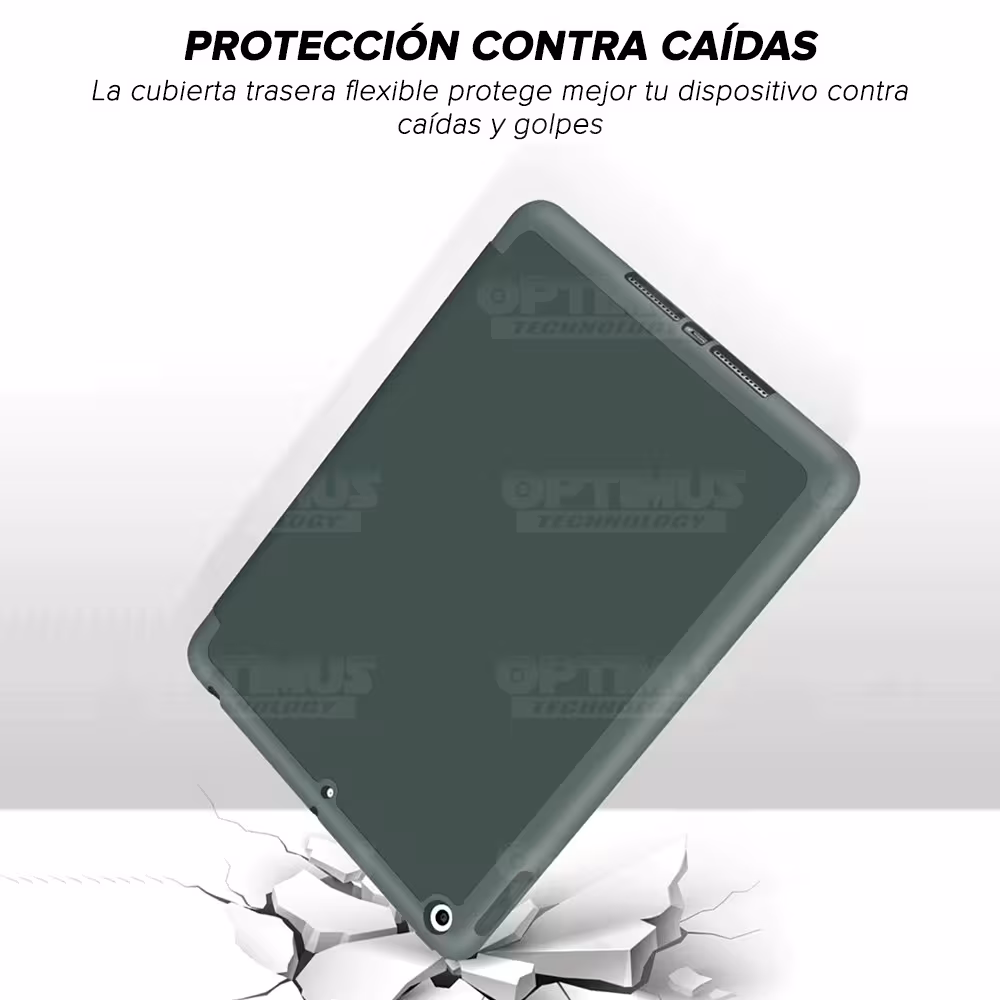 Estuche Protector con porta lápiz para Tablet iPad 7 Generación 10.2" | OPTIMUS TECHNOLOGY™ | EST-PL-IPD-7-10.2 |