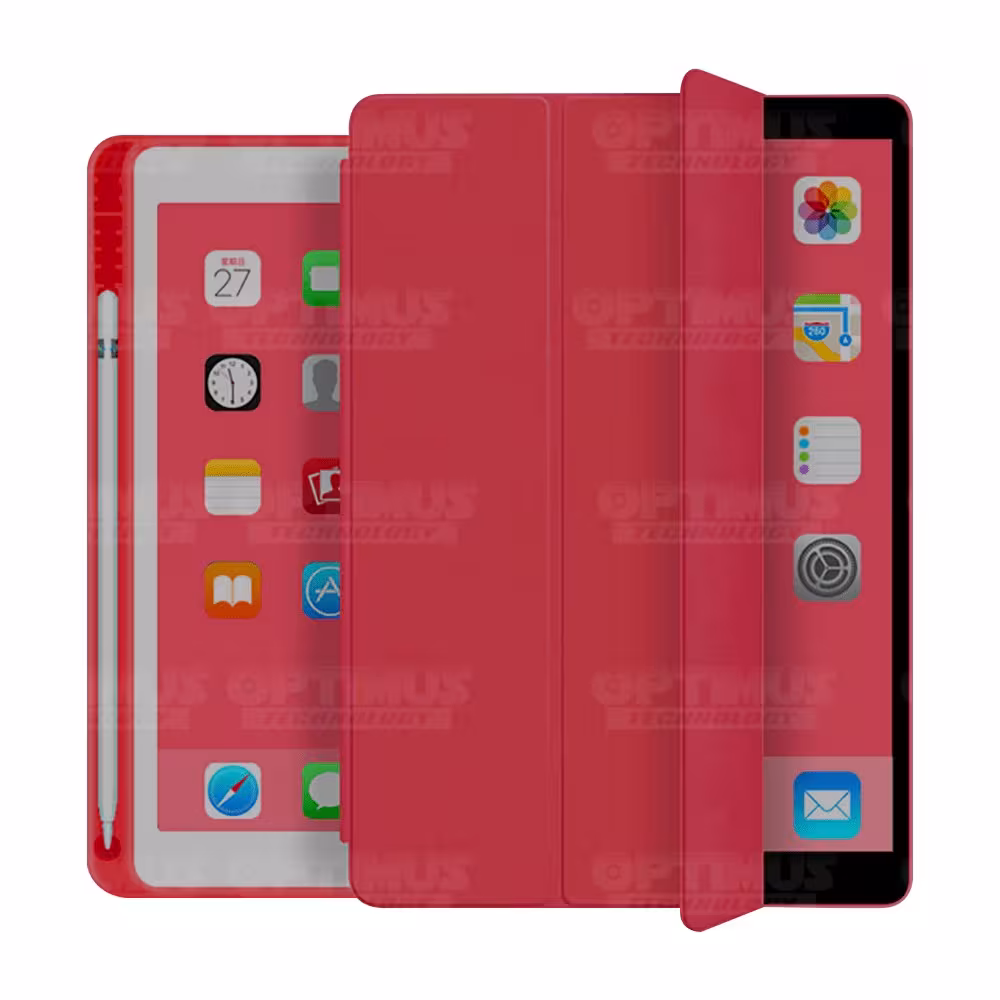 Estuche Protector con porta lápiz para Tablet iPad 7 Generación 10.2" | OPTIMUS TECHNOLOGY™ | EST-PL-IPD-7-10.2 |