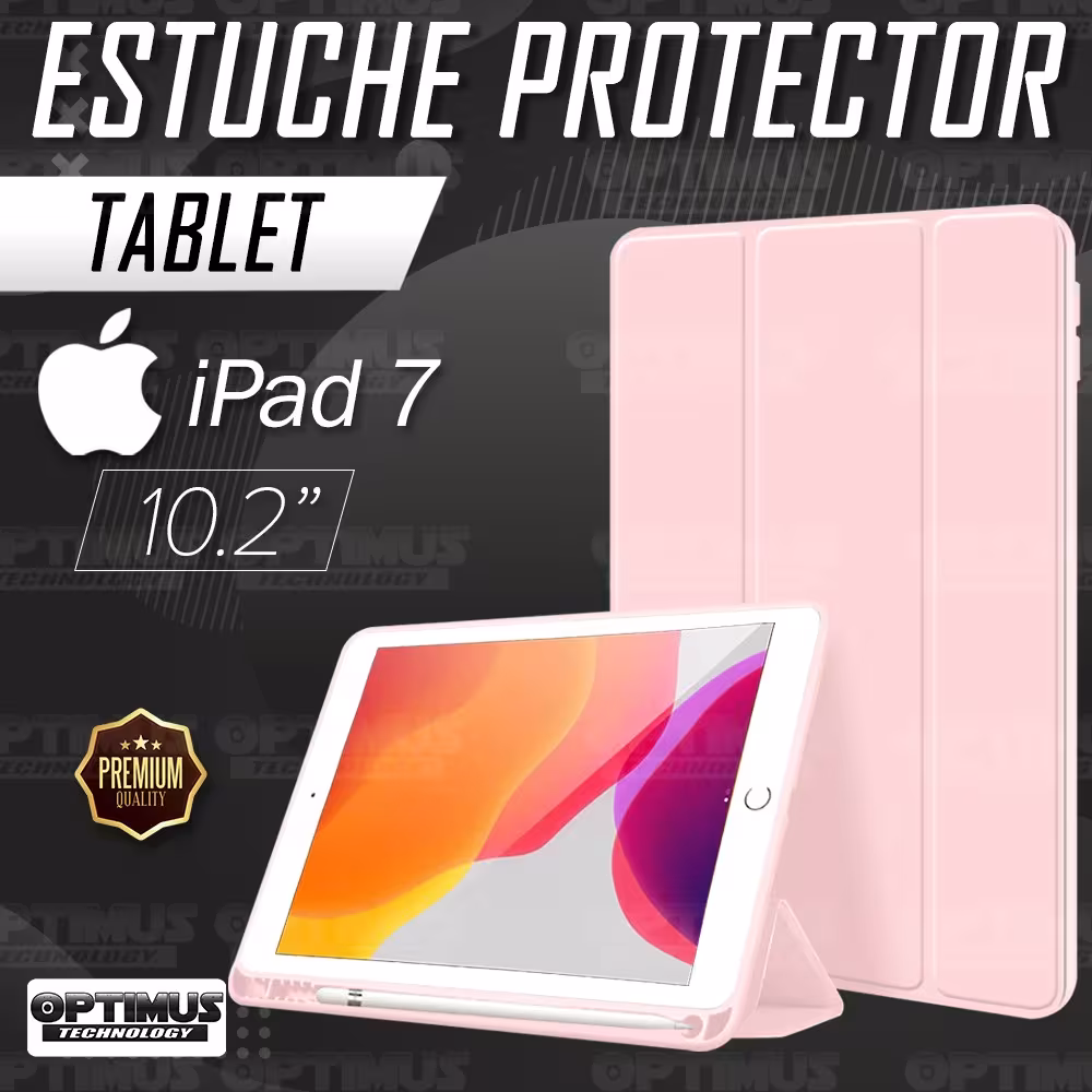 Kit Vidrio Templado Y Estuche Protector de tapa Con portalápiz Tablet iPad 7 Generación 10.2 OPTIMUS TECHNOLOGY™ - 29