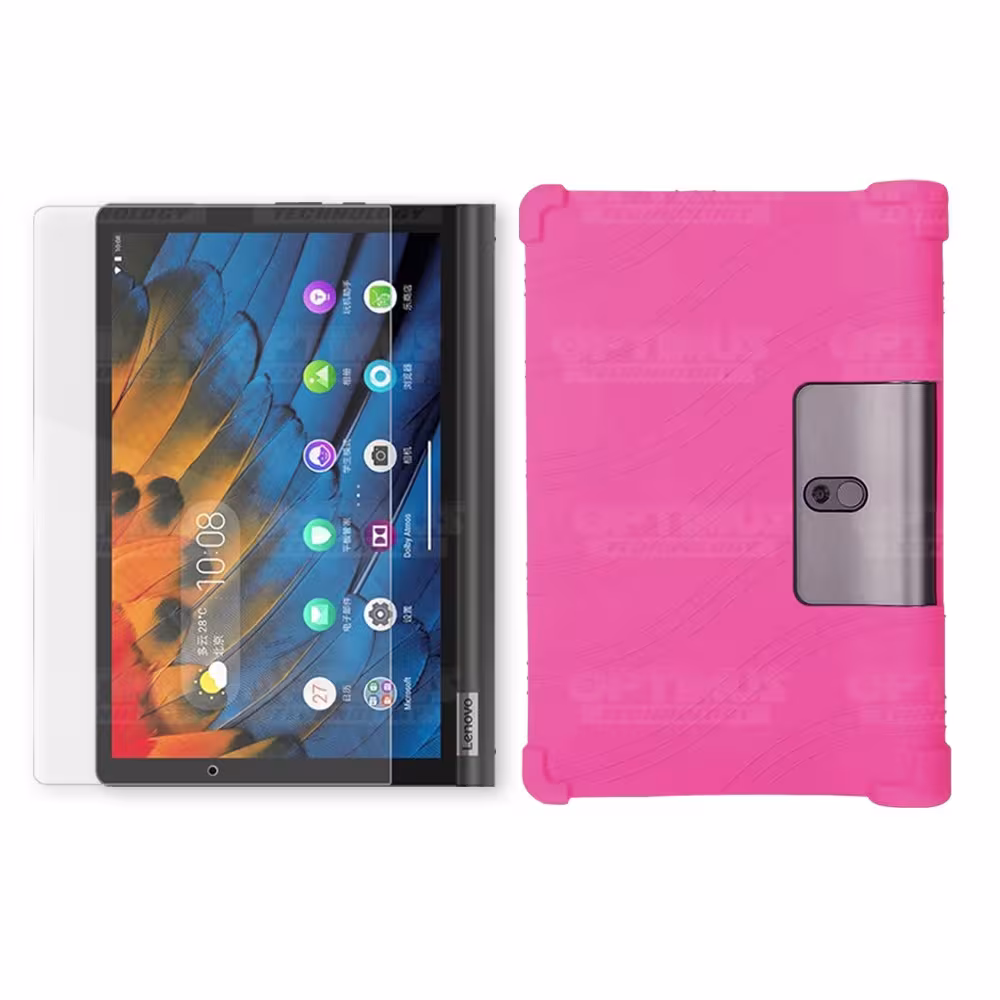 Combo Vidrio templado y Estuche Protector antigolpes Lenovo Yoga Smart Tab Yt-x 705f OPTIMUS TECHNOLOGY™ - 16