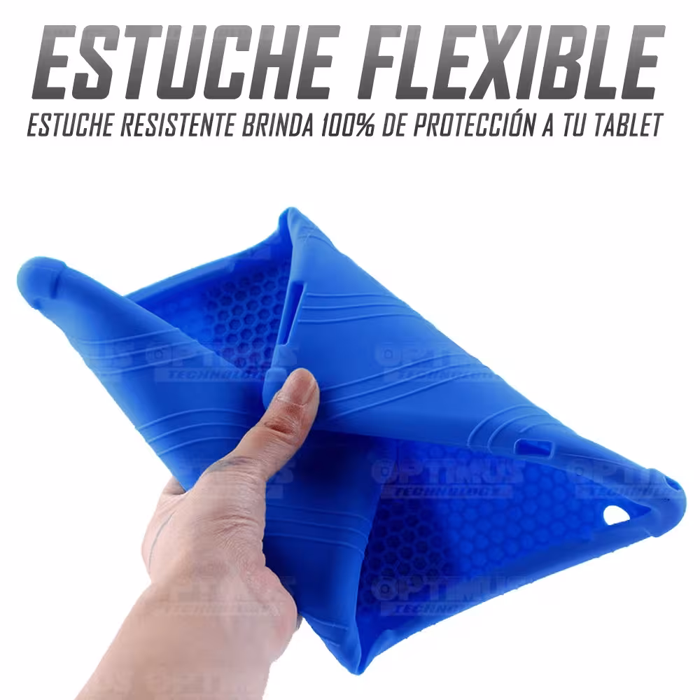 Combo Vidrio templado y Estuche Protector de goma antigolpes con soporte Tablet Huawei T3-10 OPTIMUS TECHNOLOGY™ - 23