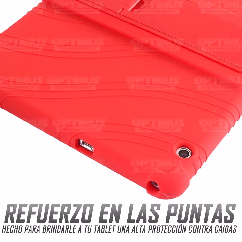 Combo Vidrio templado y Estuche Protector de goma antigolpes con soporte Tablet Huawei T3-10 OPTIMUS TECHNOLOGY™ - 22