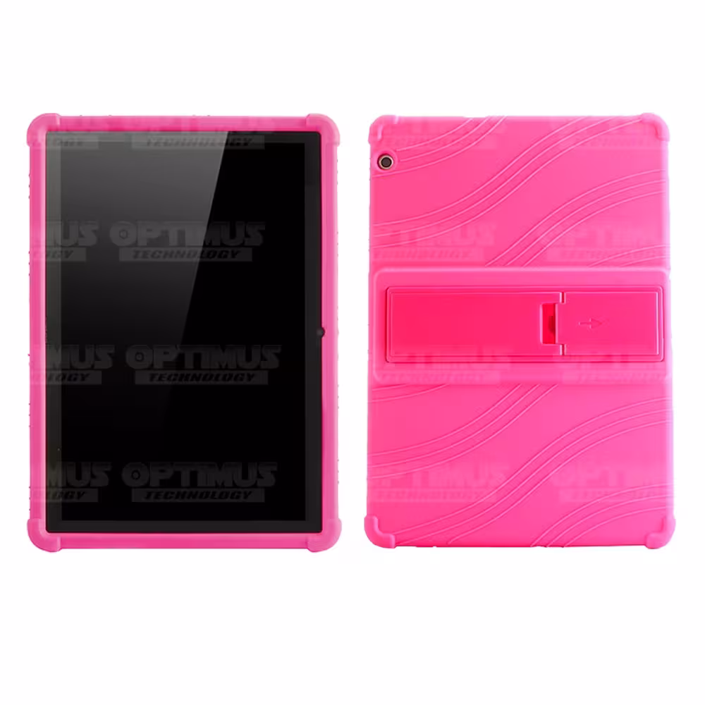 Combo Vidrio templado y Estuche Protector de goma antigolpes con soporte Tablet Huawei T3-10 OPTIMUS TECHNOLOGY™ - 19