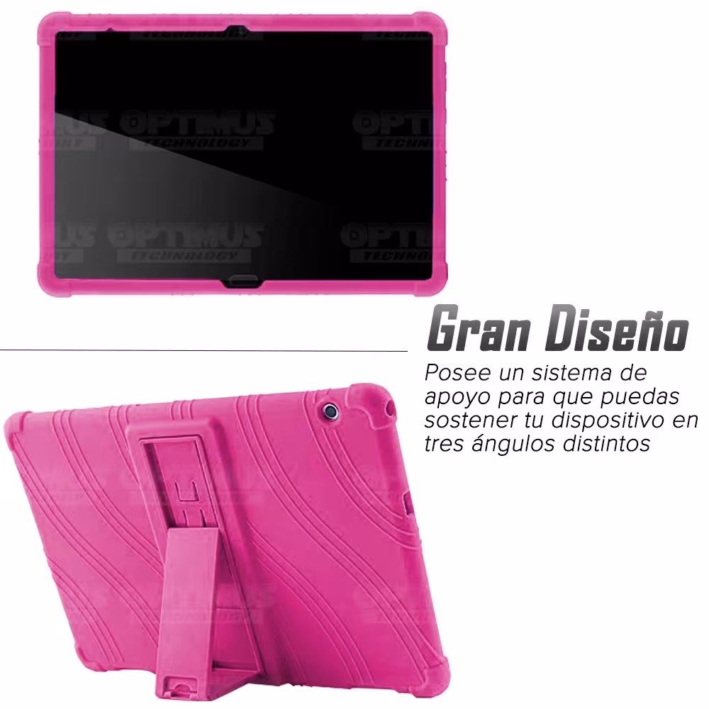 Estuche Case protector Tablet Huawei T5-10 Anti golpes con soporte de 3 ángulos | OPTIMUS TECHNOLOGY™ | EST-GM-HW-T5-10 |