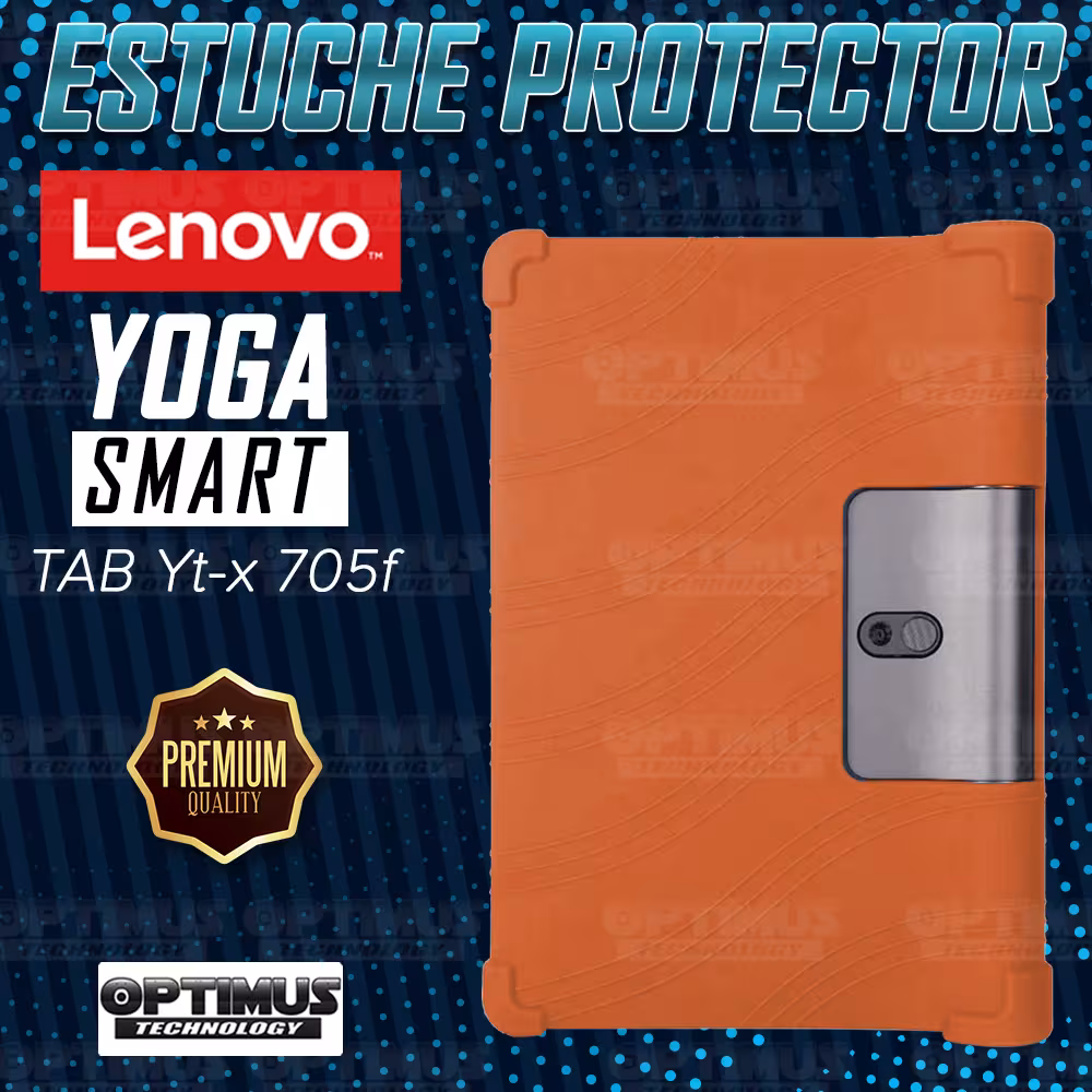 Combo Vidrio templado y Estuche Protector antigolpes Lenovo Yoga Smart Tab Yt-x 705f OPTIMUS TECHNOLOGY™ - 33