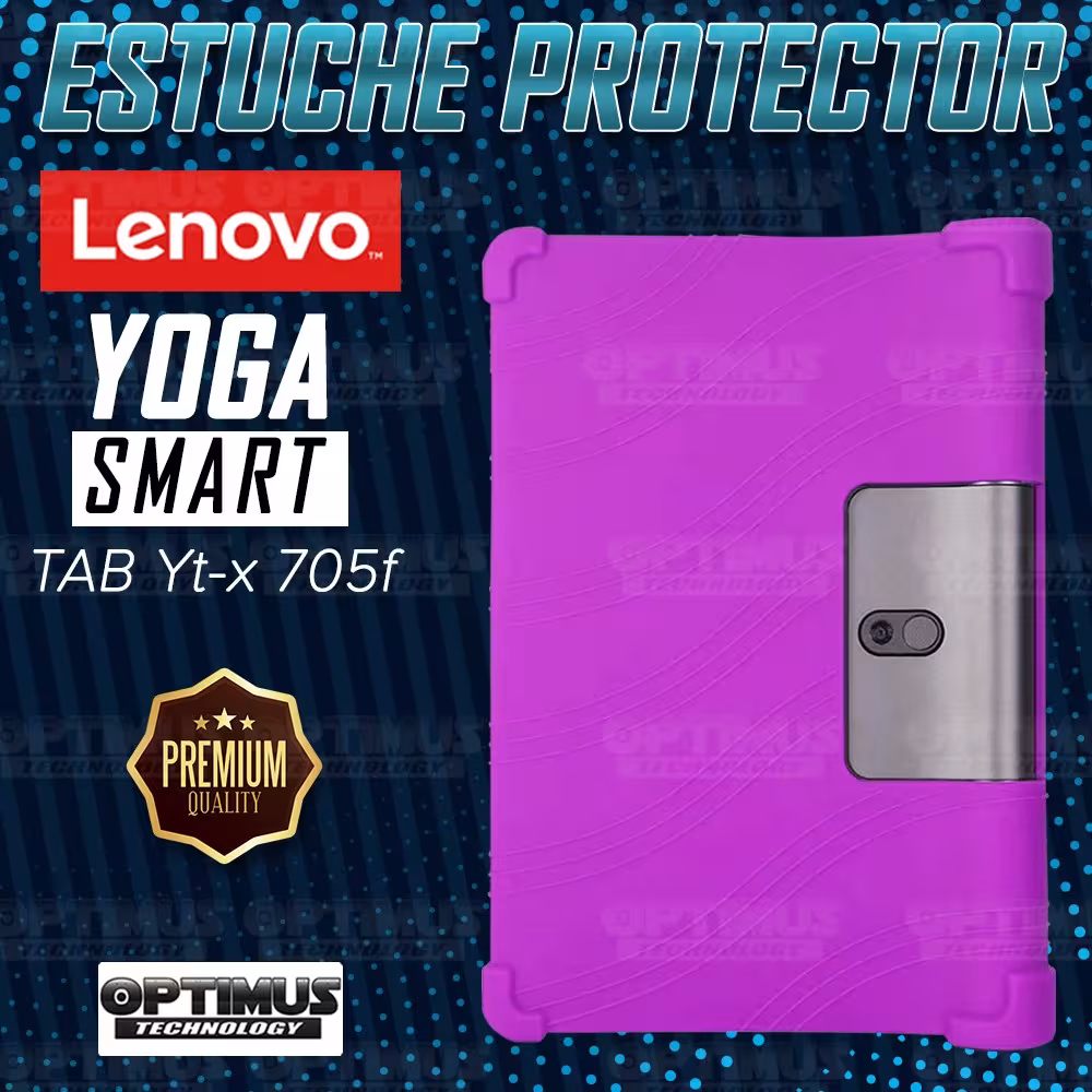 Combo Vidrio templado y Estuche Protector antigolpes Lenovo Yoga Smart Tab Yt-x 705f OPTIMUS TECHNOLOGY™ - 38
