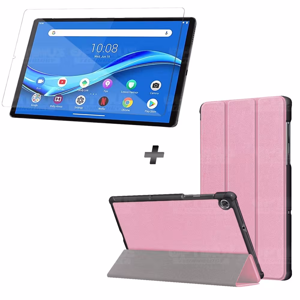Kit Vidrio Cristal Templado Y Estuche Case Protector para Tablet Lenovo M10 Plus Tb-x606f OPTIMUS TECHNOLOGY™ - 13