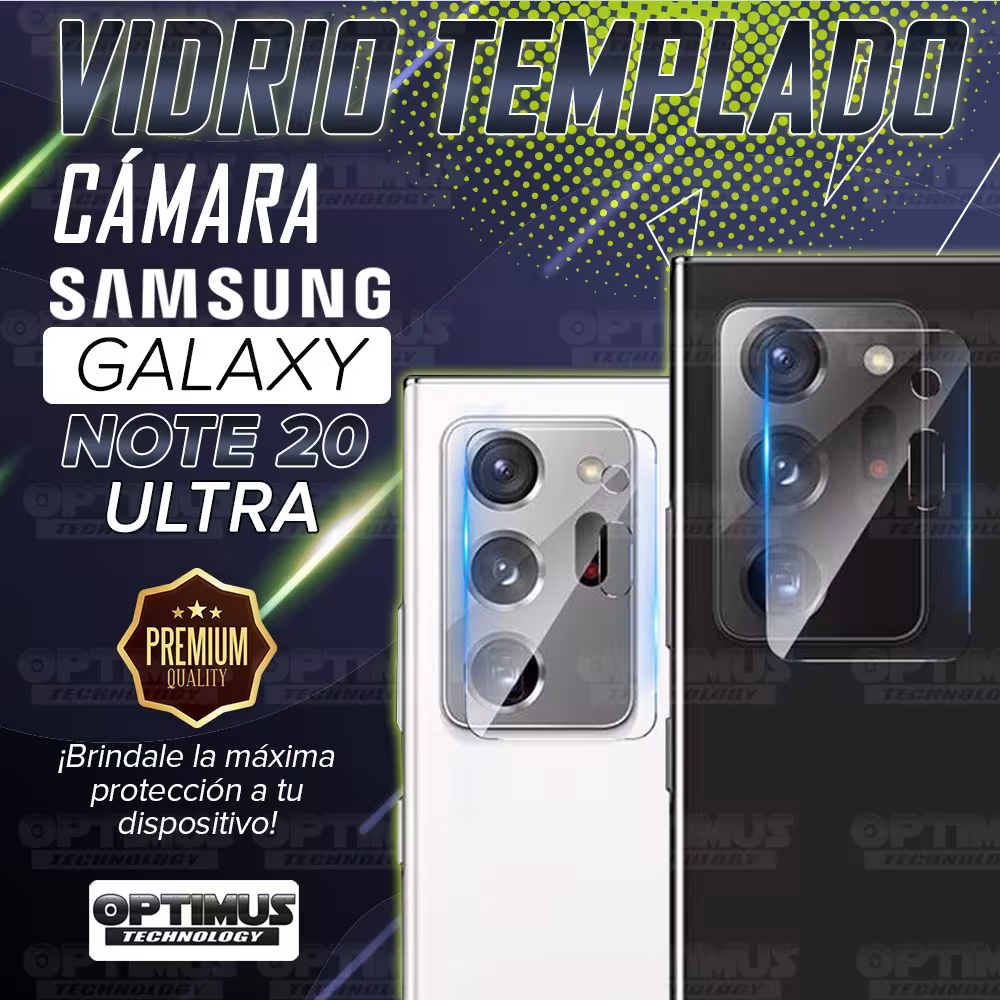 Vidrio Templado Ceramico de cámara para celular Samsung Galaxy Note 20 Ultra | OPTIMUS TECHNOLOGY™ | VTP-CR-CM-SS-NTE-20-ULTRA |