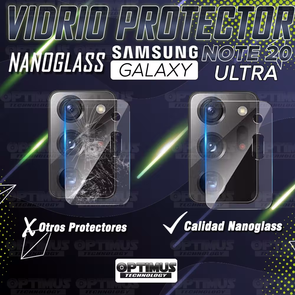 Vidrio Templado Ceramico de cámara para celular Samsung Galaxy Note 20 Ultra | OPTIMUS TECHNOLOGY™ | VTP-CR-CM-SS-NTE-20-ULTRA |