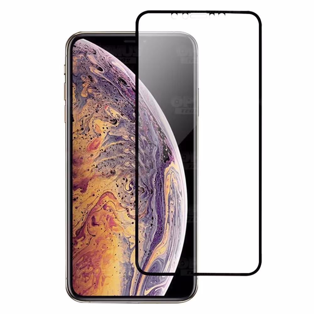 Vidrio Templado Protector Cerámico Matte Glass celular iPhone X Antihuella | OPTIMUS TECHNOLOGY™ | VTP-CR-MT-IPH-X |