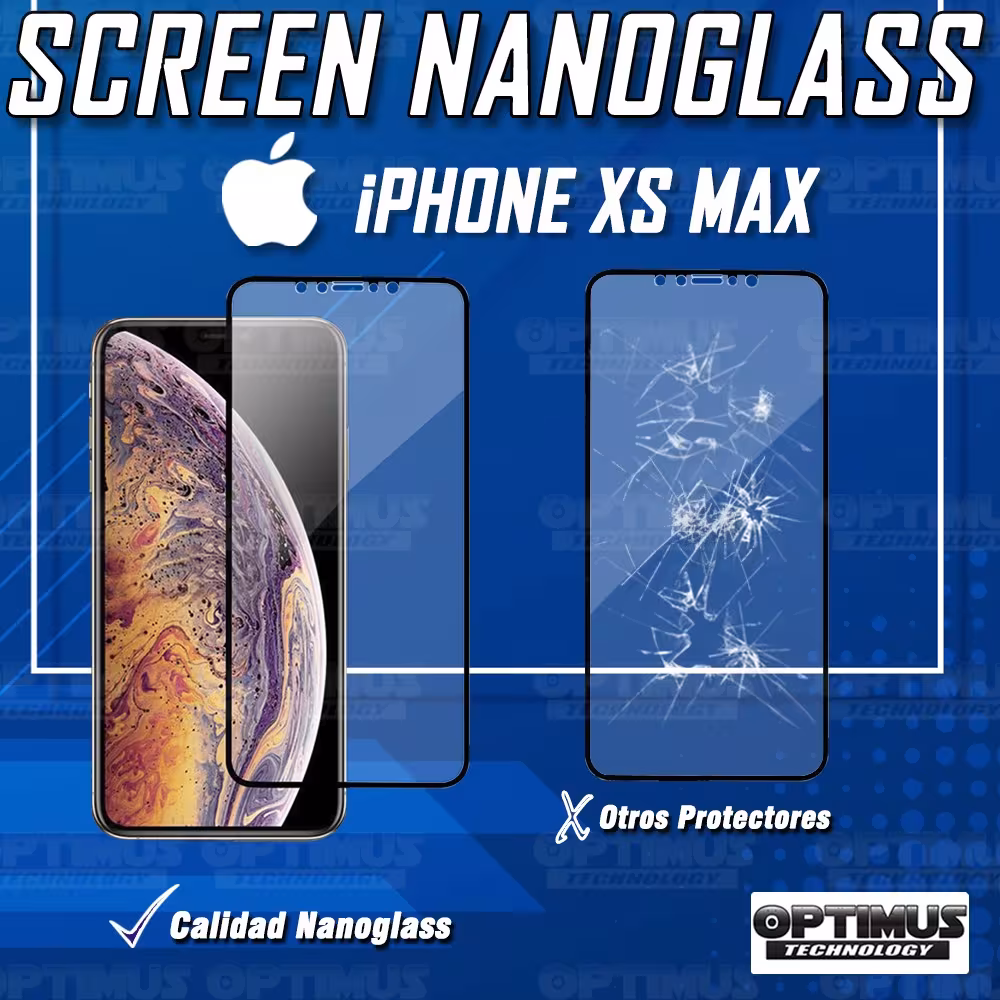 Vidrio Templado Protector Cerámico Matte Glass Smartphone iPhone XS MAX Flexible | OPTIMUS TECHNOLOGY™ | VTP-CR-MT-IPH-XS-MAX |