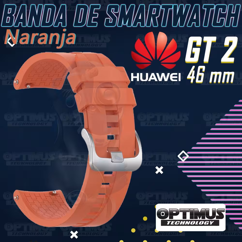 Vidrio Templado Y Correa Smartwatch Reloj Inteligente Huawei Gt 2 46mm | OPTIMUS TECHNOLOGY™ | CRR-VTP-HW-GT2-46 |