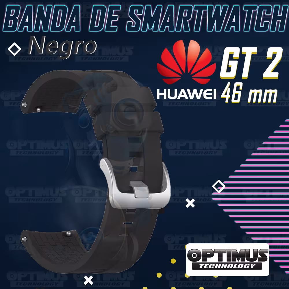 Vidrio Templado Y Correa Smartwatch Reloj Inteligente Huawei Gt 2 46mm | OPTIMUS TECHNOLOGY™ | CRR-VTP-HW-GT2-46 |