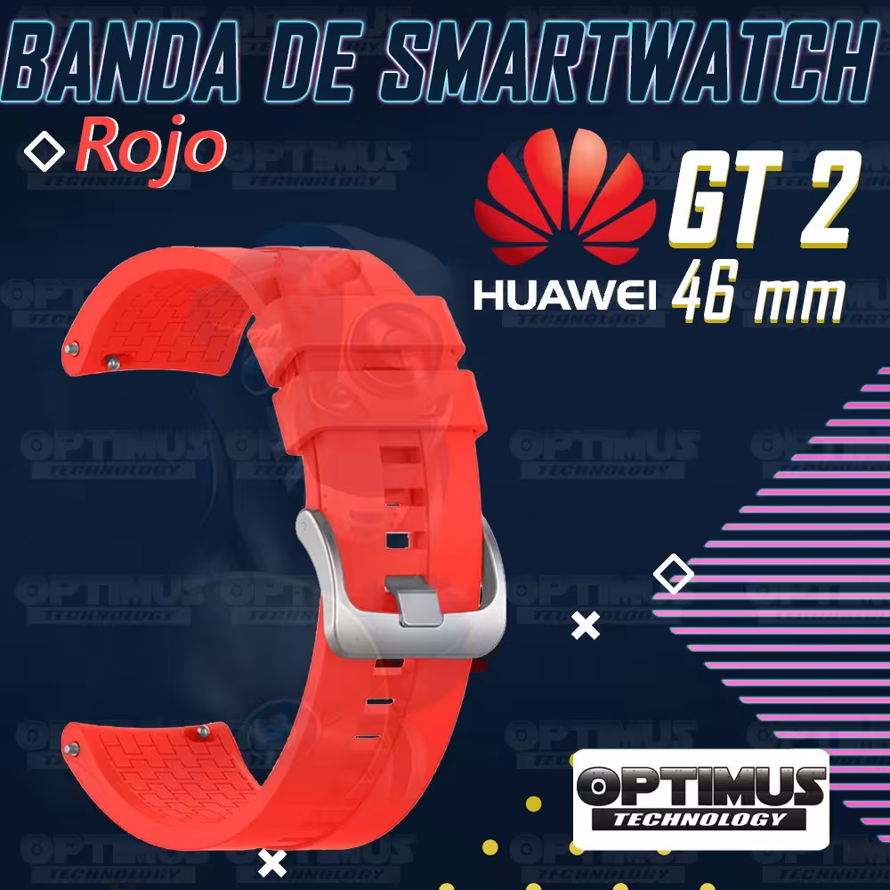 Vidrio Templado Y Correa Smartwatch Reloj Inteligente Huawei Gt 2 46mm | OPTIMUS TECHNOLOGY™ | CRR-VTP-HW-GT2-46 |