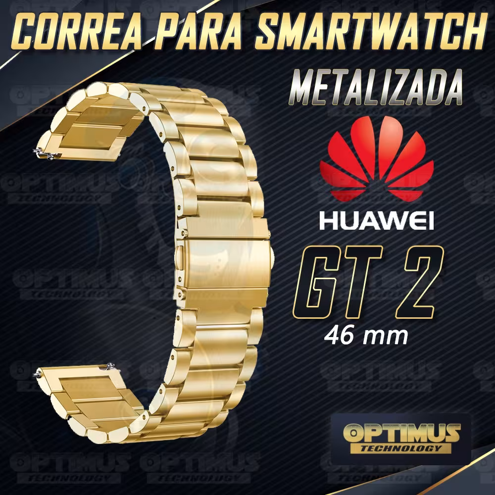 Correa Banda de Metal Magnética reloj Smartwatch Huawei Gt 2 46mm | OPTIMUS TECHNOLOGY™ | CRR-MTL-GT2-46 |