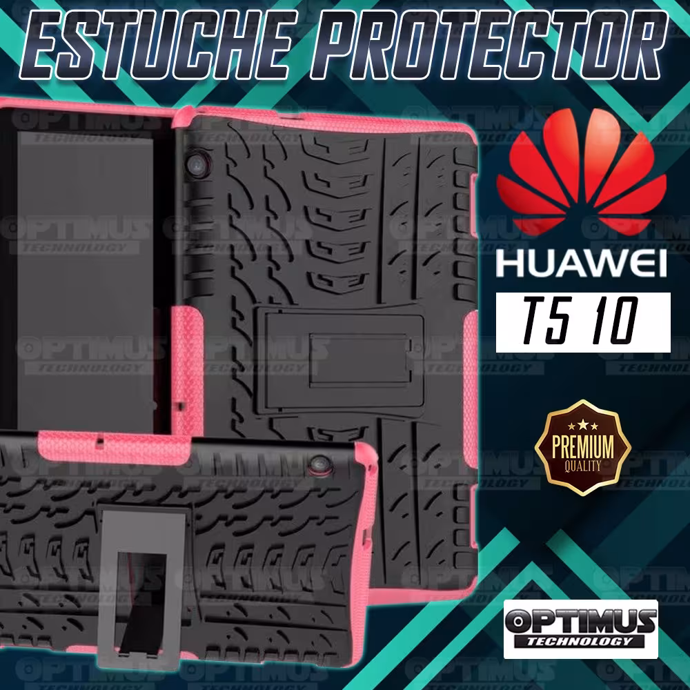 KIT Vidrio templado y Estuche Case Protector anti-golpes TPU Tablet Huawei T5-10 OPTIMUS TECHNOLOGY™ - 18