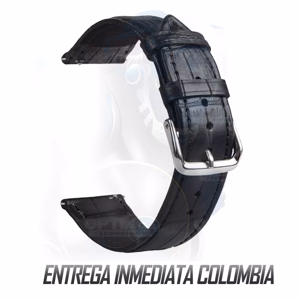 Pulso Banda Correa De Cuero Negro Smartwatch Huawei Gt2 46mm | OPTIMUS TECHNOLOGY™ | CRR-CRON-GT2-46 |