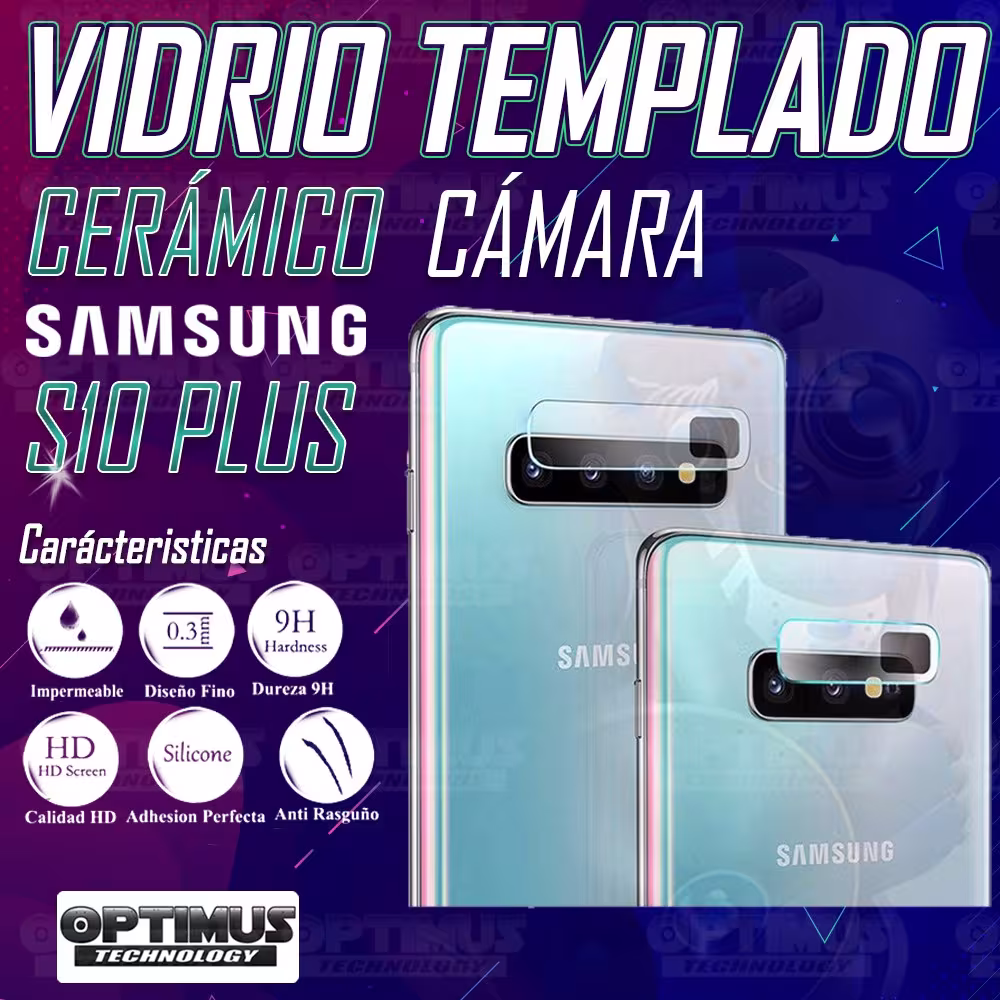 Kit Para Celular Samsung S10 Plus Vidrio Templado De Cámara + Vidrio UV Liquido de Pantalla OPTIMUS TECHNOLOGY™ - 3