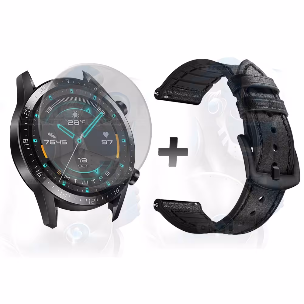 Manilla Correa De Cuero Y Vidrio Smartwatch Huawei Gt 2 46mm | OPTIMUS TECHNOLOGY™ | CRR-CR-VTP-HW-GT2-46 |