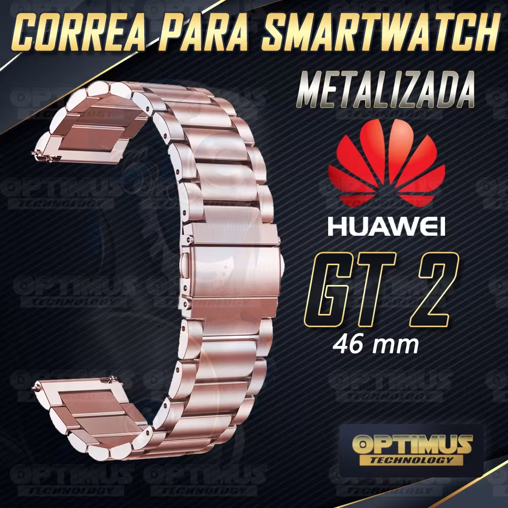 Correa Banda de Metal Magnética reloj Smartwatch Huawei Gt 2 46mm | OPTIMUS TECHNOLOGY™ | CRR-MTL-GT2-46 |