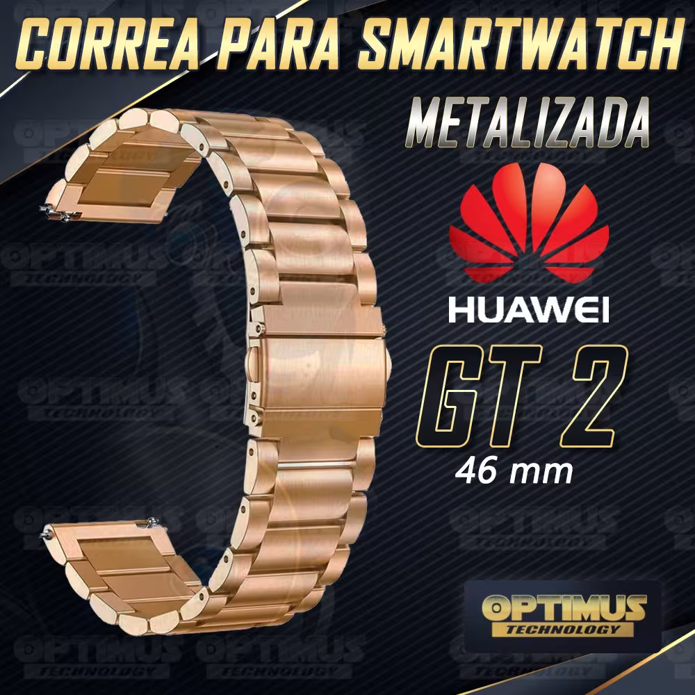 Correa Banda de Metal Magnética reloj Smartwatch Huawei Gt 2 46mm | OPTIMUS TECHNOLOGY™ | CRR-MTL-GT2-46 |