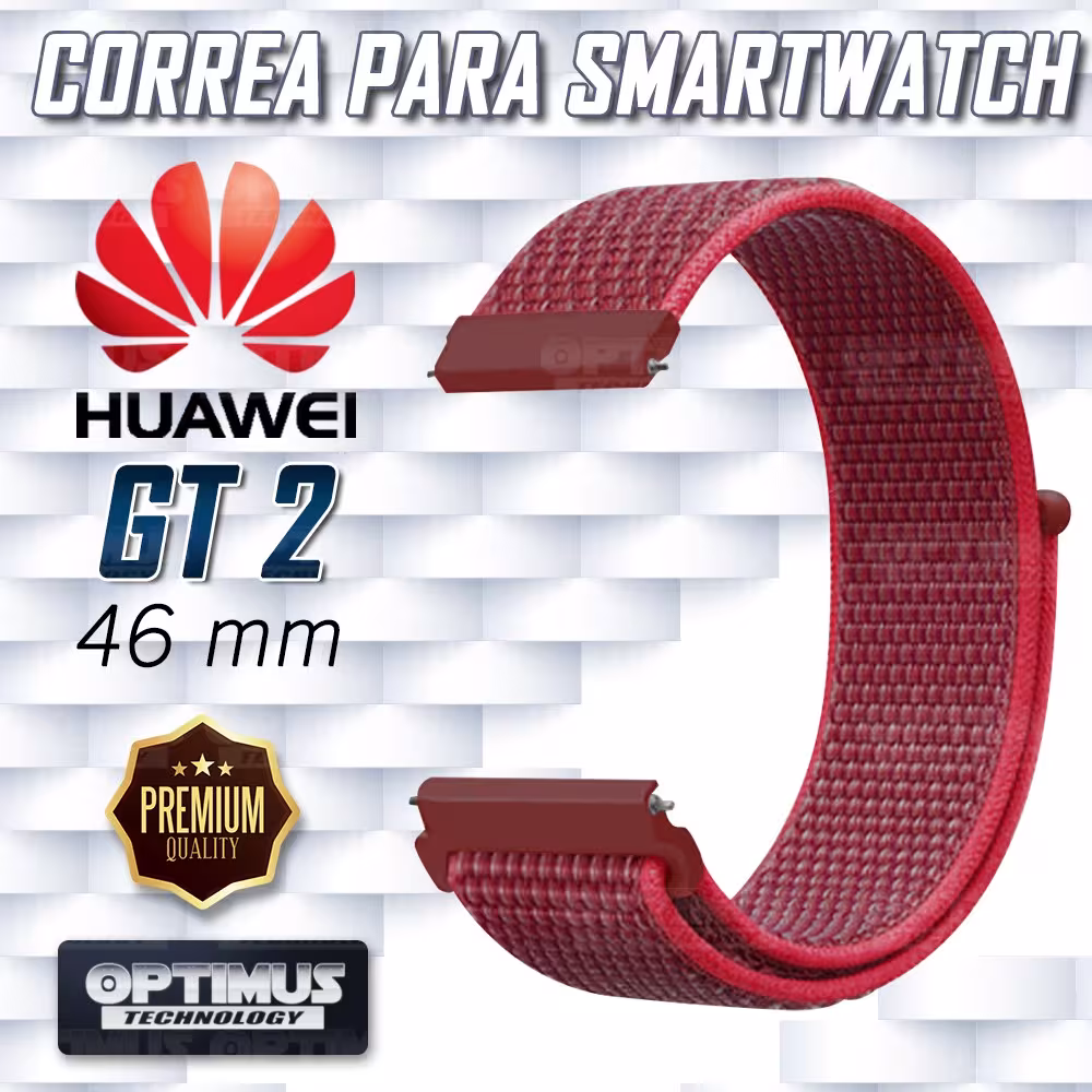 Banda Correa tipo Velcro Tela Suave para Huawei GT 2 46mm | OPTIMUS TECHNOLOGY™ | CRR-VLC-GT2-46 |
