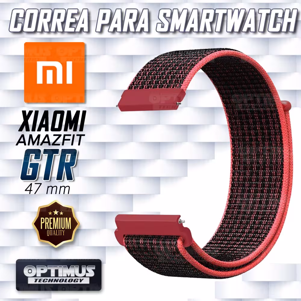 KIT Correa tipo velcro tela suave y Vidrio templado Reloj Smartwatch Xiaomi Amazfit Gtr OPTIMUS TECHNOLOGY™ - 15