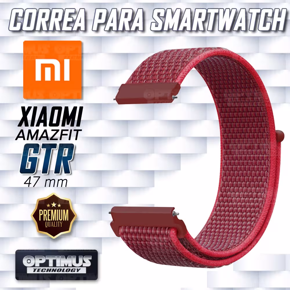 KIT Correa tipo velcro tela suave y Vidrio templado Reloj Smartwatch Xiaomi Amazfit Gtr OPTIMUS TECHNOLOGY™ - 19