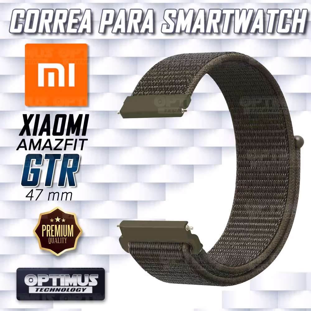 KIT Correa tipo velcro tela suave y Vidrio templado Reloj Smartwatch Xiaomi Amazfit Gtr OPTIMUS TECHNOLOGY™ - 23