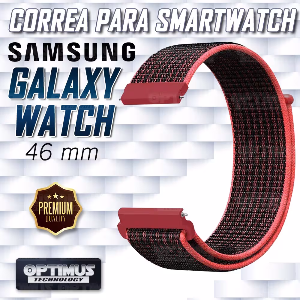Banda tipo Velcro Tela suave para Reloj Smartwatch Samsung Galaxy Watch 46mm | OPTIMUS TECHNOLOGY™ | CRR-VLC-GW-46 |