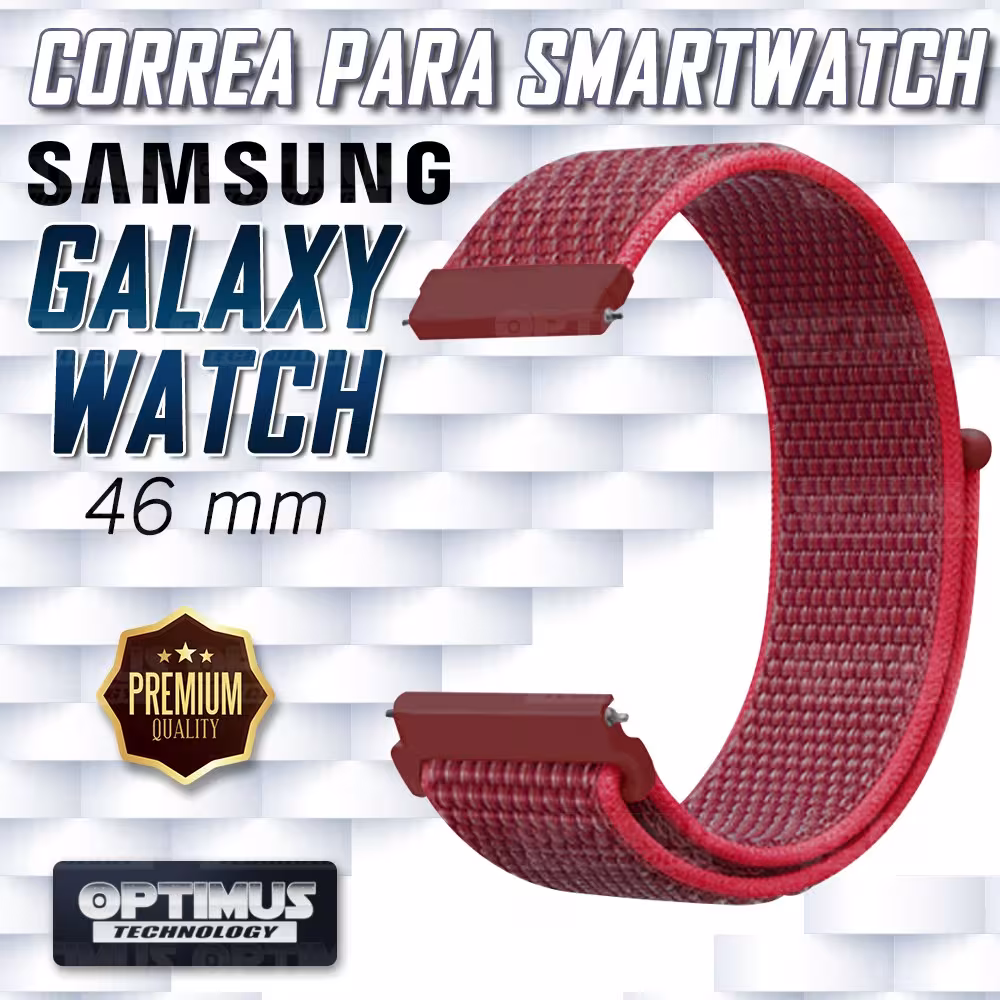 Banda tipo Velcro Tela suave para Reloj Smartwatch Samsung Galaxy Watch 46mm | OPTIMUS TECHNOLOGY™ | CRR-VLC-GW-46 |
