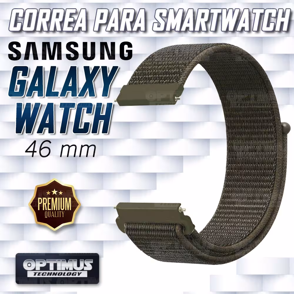Banda tipo Velcro Tela suave para Reloj Smartwatch Samsung Galaxy Watch 46mm | OPTIMUS TECHNOLOGY™ | CRR-VLC-GW-46 |