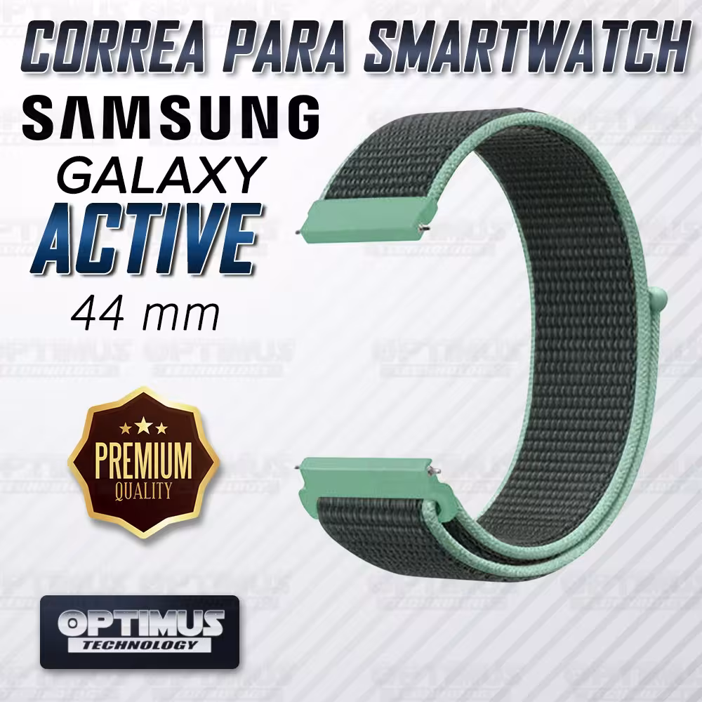 Banda tipo Velcro Tela suave para Reloj Smartwatch Samsung Galaxy Active 44mm | OPTIMUS TECHNOLOGY™ | CRR-VLC-ATV-44 |