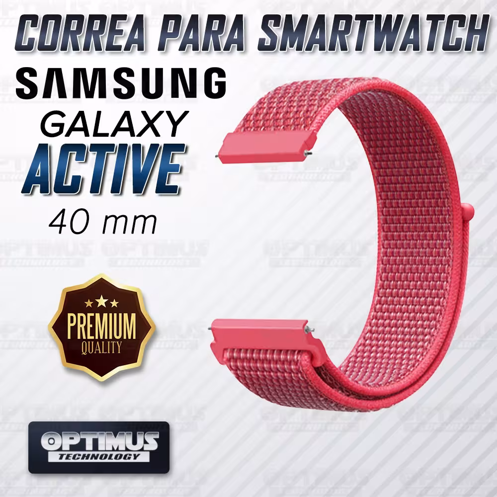 Banda tipo Velcro Tela suave para Reloj Smartwatch Samsung Galaxy Active 40mm | OPTIMUS TECHNOLOGY™ | CRR-VLC-ATV-40 |