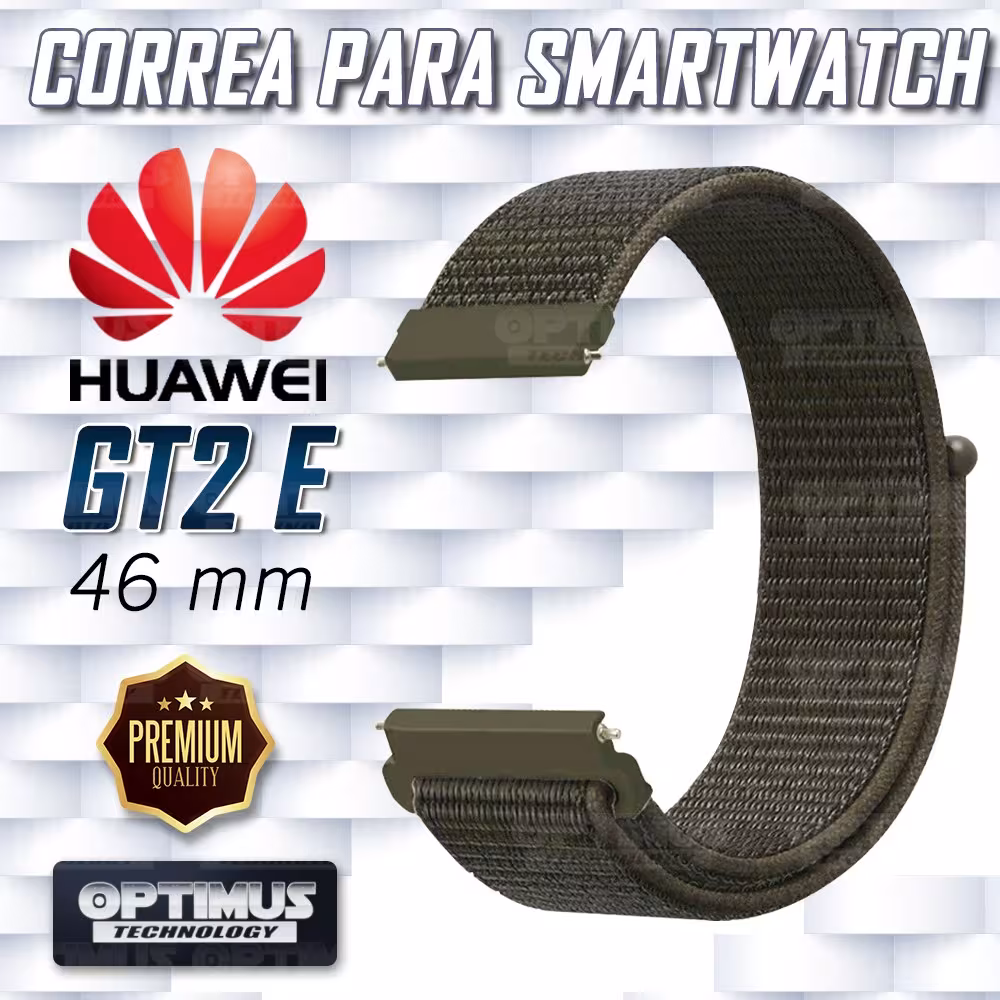 Banda tipo Velcro Tela suave para Reloj Smartwatch Huawei GT 2E 46mm | OPTIMUS TECHNOLOGY™ | CRR-VLC-GT2E-46 |
