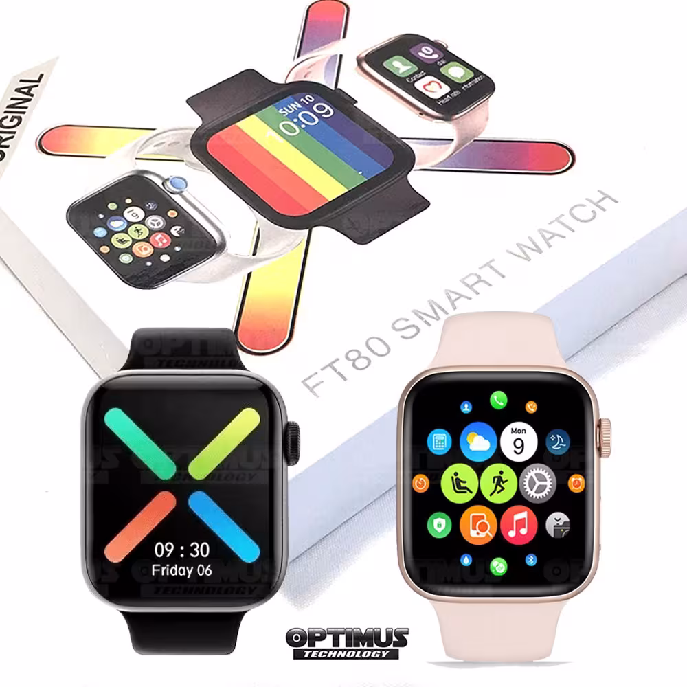 Smartwatch Reloj Inteligente FT80 Frecuencia Cardíaca Compatible Android IOS | OPTIMUS TECHNOLOGY™ | SW-FT80 |
