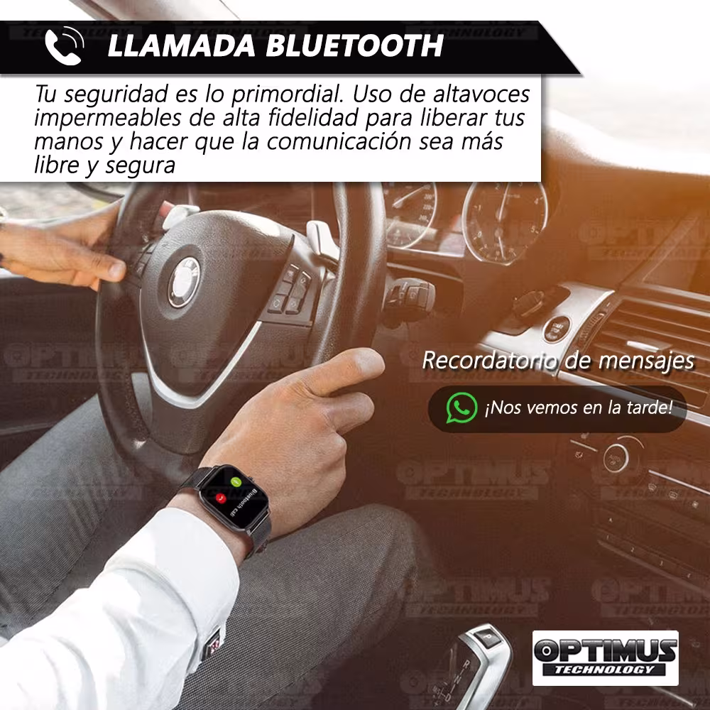 Smartwatch Reloj Inteligente DT35 Llamada Bluetooth Compatible Android IOS | OPTIMUS TECHNOLOGY™ | SW-DT35 |